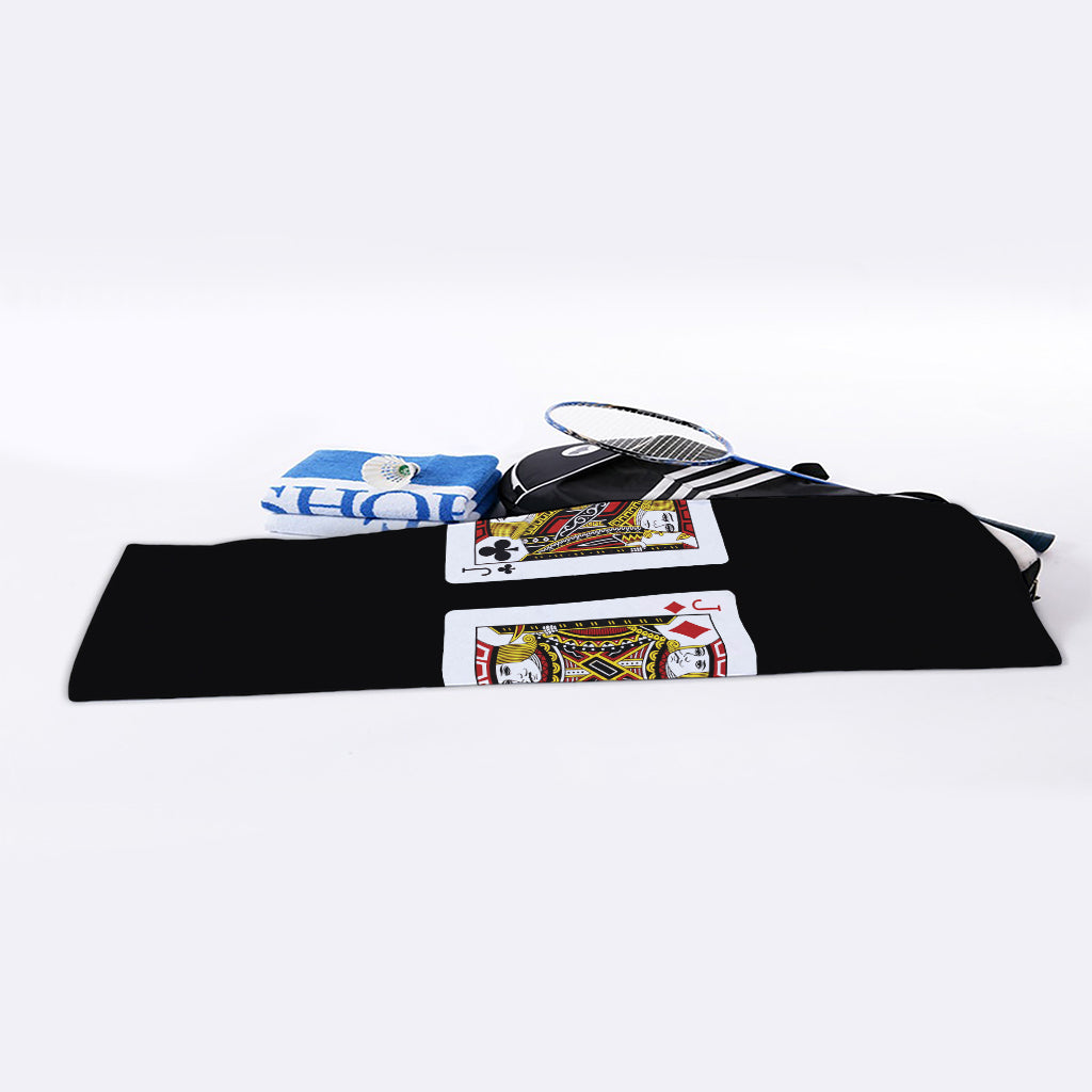 Four Jacks Playing Cards Print Sports Towel
