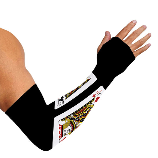 Four Jacks Playing Cards Print Sun Protection Arm Sleeves