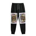 Four Jacks Playing Cards Print Sweatpants