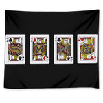 Four Jacks Playing Cards Print Tapestry