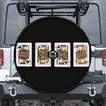 Four Jacks Playing Cards Print Tire Cover With Camera Hole