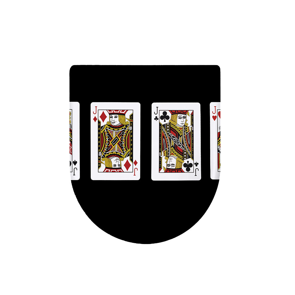 Four Jacks Playing Cards Print Toilet Lid Cover