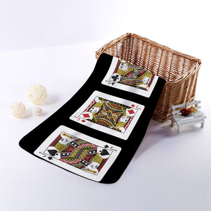 Four Jacks Playing Cards Print Towel