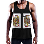 Four Jacks Playing Cards Print Training Tank Top