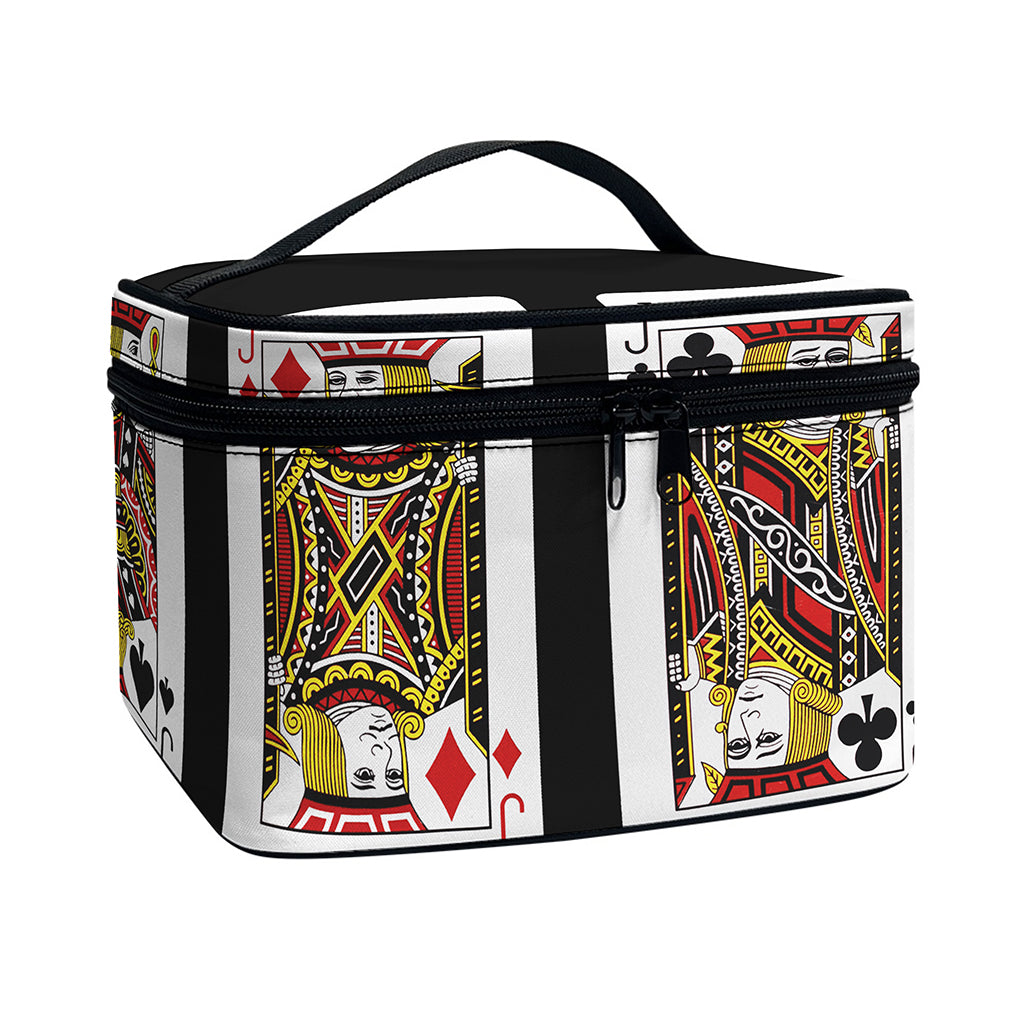 Four Jacks Playing Cards Print Travel Makeup Bag