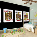 Four Jacks Playing Cards Print Wall Sticker