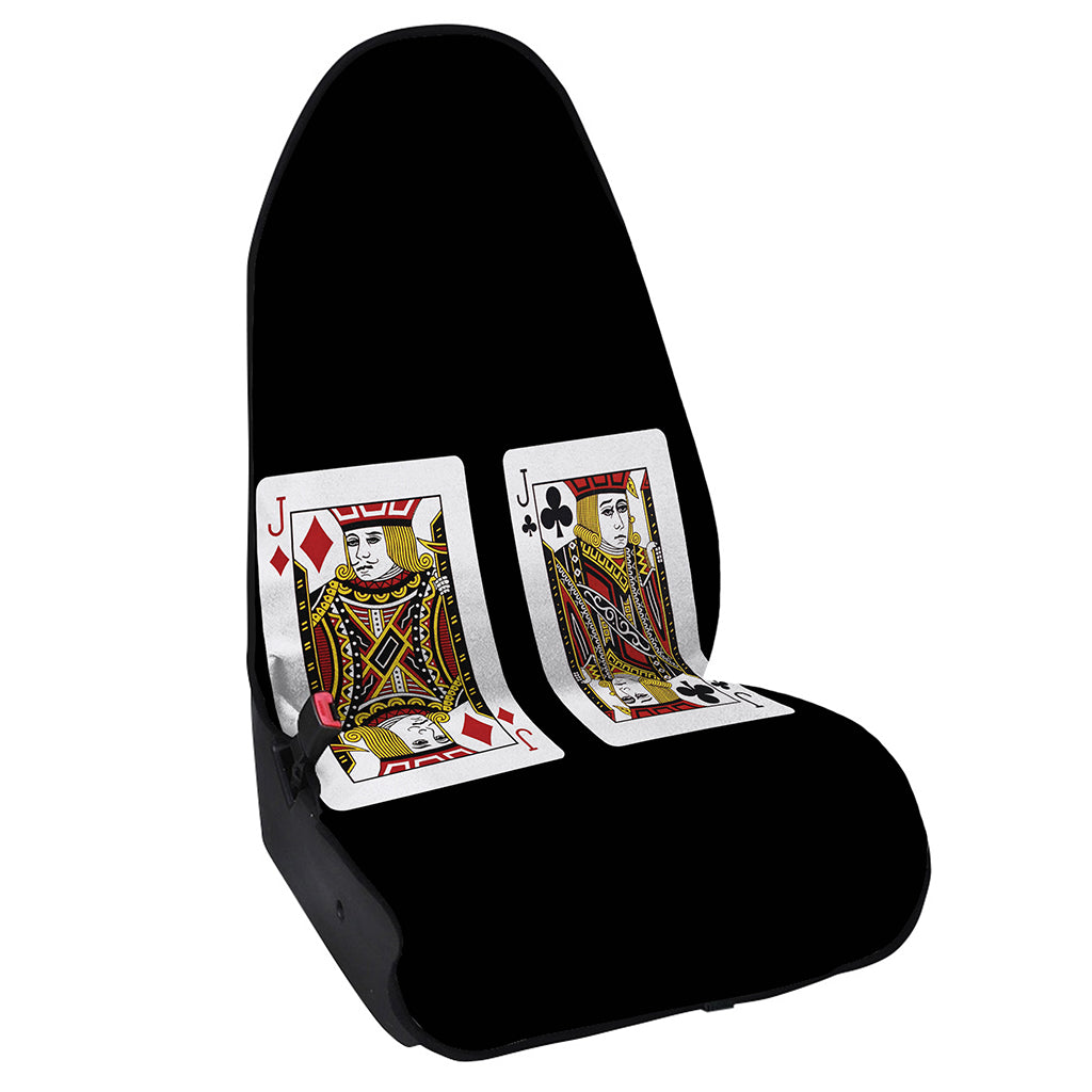 Four Jacks Playing Cards Print Waterproof Car Seat Cover