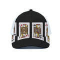 Four Jacks Playing Cards Print White Mesh Trucker Hat