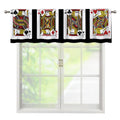 Four Jacks Playing Cards Print Window Valance