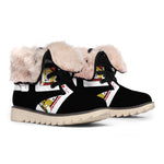Four Jacks Playing Cards Print Winter Boots