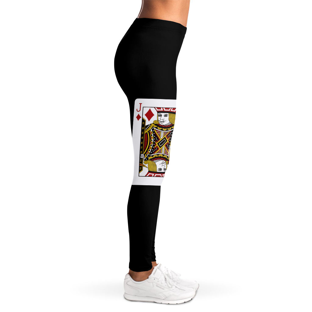 Four Jacks Playing Cards Print Women's Leggings