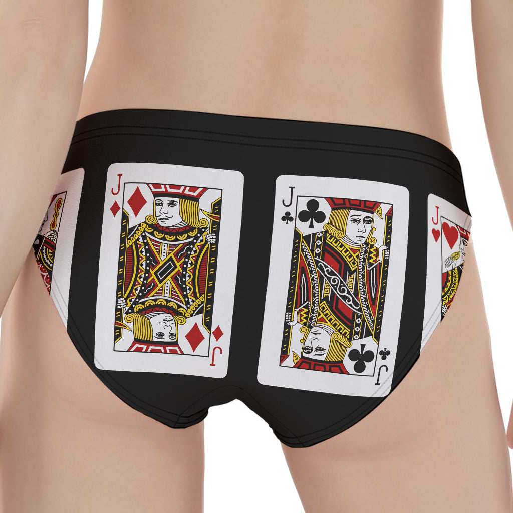 Four Jacks Playing Cards Print Women's Panties