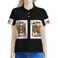 Four Jacks Playing Cards Print Women's Polo Shirt