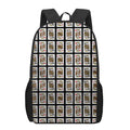 Four Kings Playing Cards Pattern Print 17 Inch Backpack