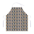 Four Kings Playing Cards Pattern Print Adjustable Apron