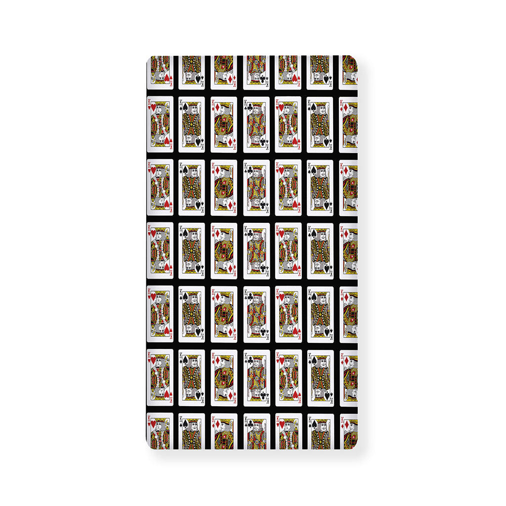 Four Kings Playing Cards Pattern Print Baby Crib Sheet