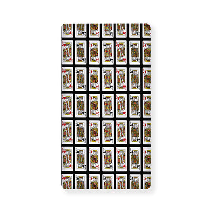 Four Kings Playing Cards Pattern Print Baby Crib Sheet