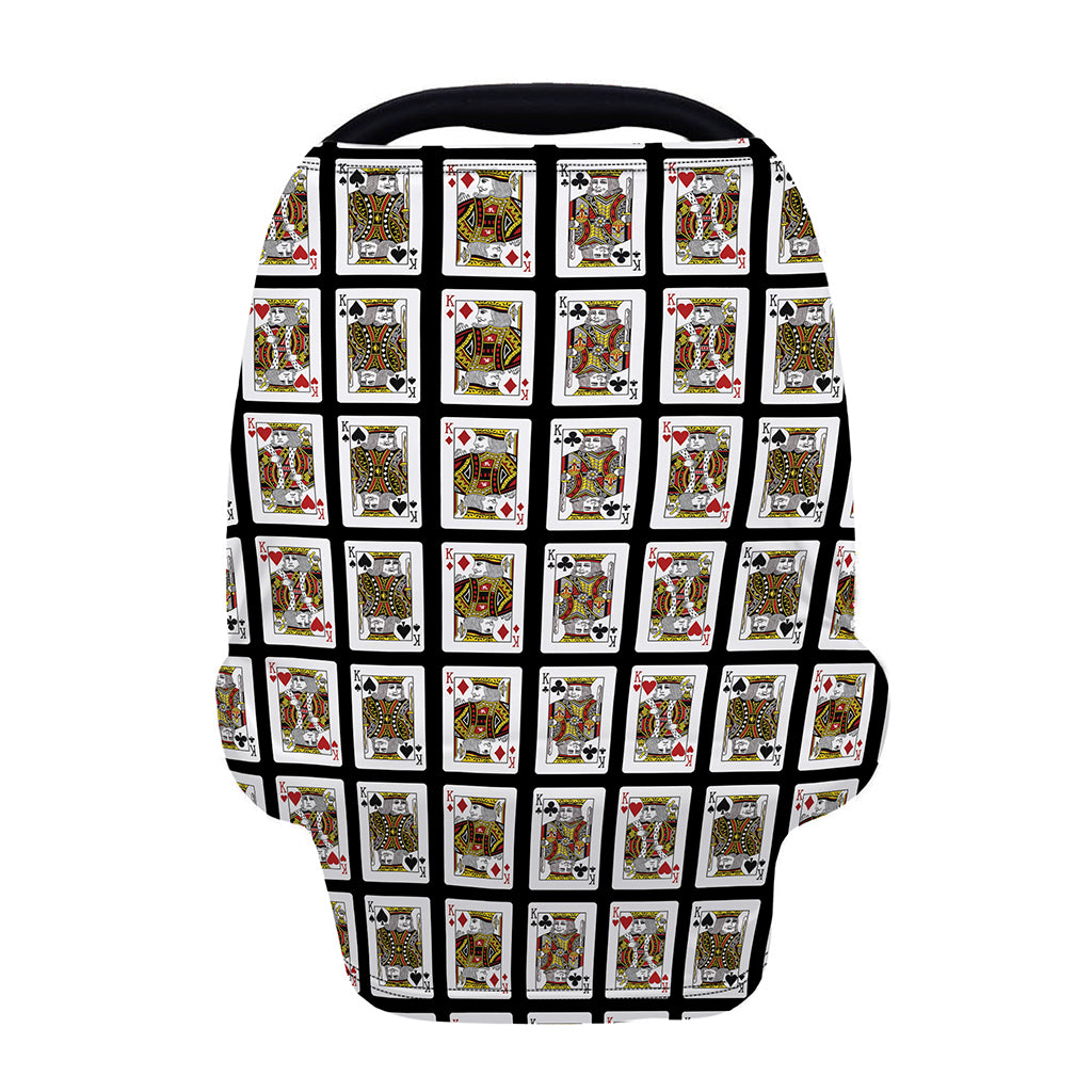 Four Kings Playing Cards Pattern Print Baby Seat Cover