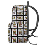 Four Kings Playing Cards Pattern Print Backpack