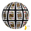 Four Kings Playing Cards Pattern Print Basketball