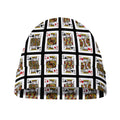 Four Kings Playing Cards Pattern Print Beanie