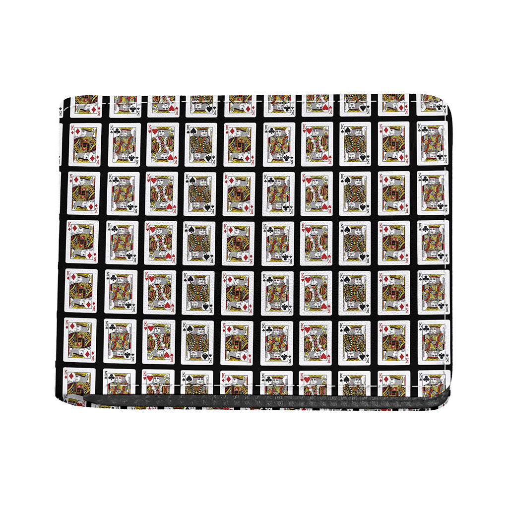 Four Kings Playing Cards Pattern Print Bifold Wallet