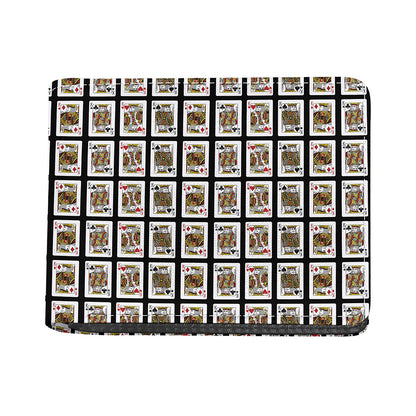 Four Kings Playing Cards Pattern Print Bifold Wallet