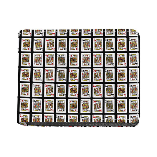 Four Kings Playing Cards Pattern Print Bifold Wallet
