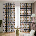 Four Kings Playing Cards Pattern Print Dimout Pencil Pleat Curtains