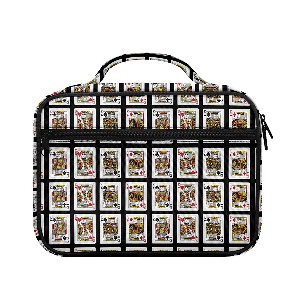 Four Kings Playing Cards Pattern Print Briefcase Bible Bag