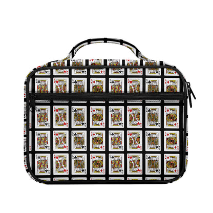 Four Kings Playing Cards Pattern Print Briefcase Bible Bag