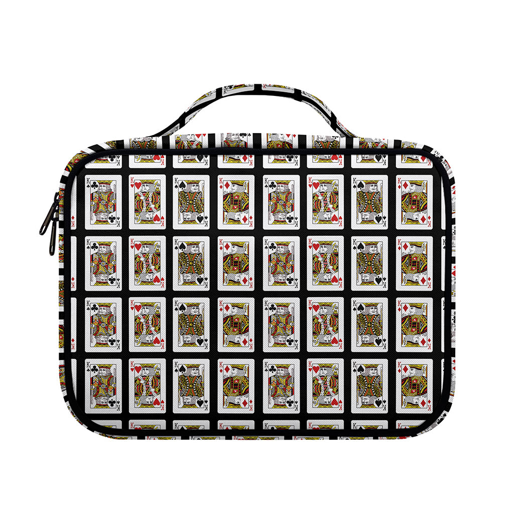 Four Kings Playing Cards Pattern Print Briefcase Bible Bag