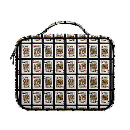 Four Kings Playing Cards Pattern Print Briefcase Bible Bag