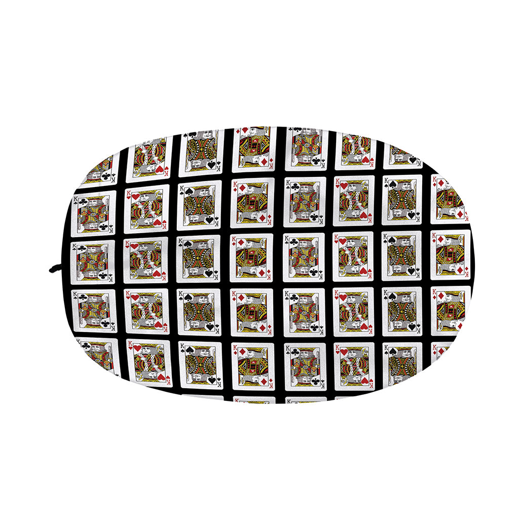 Four Kings Playing Cards Pattern Print Car Side Mirror Covers