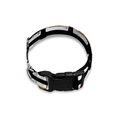 Four Kings Playing Cards Pattern Print Dog Collar