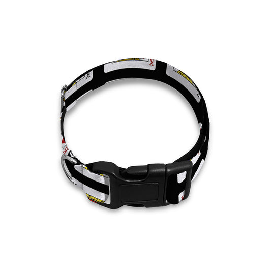 Four Kings Playing Cards Pattern Print Dog Collar