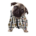 Four Kings Playing Cards Pattern Print Dog Zip Up Hoodie