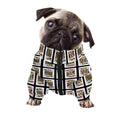 Four Kings Playing Cards Pattern Print Dog Zip Up Jacket