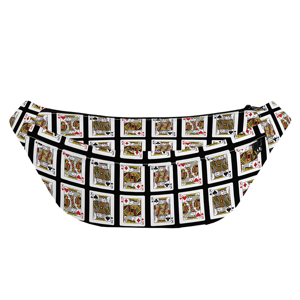 Four Kings Playing Cards Pattern Print Fanny Pack