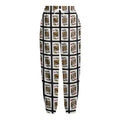 Four Kings Playing Cards Pattern Print Fleece Lined Knit Pants