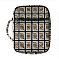 Four Kings Playing Cards Pattern Print Front Pocket Bible Bag