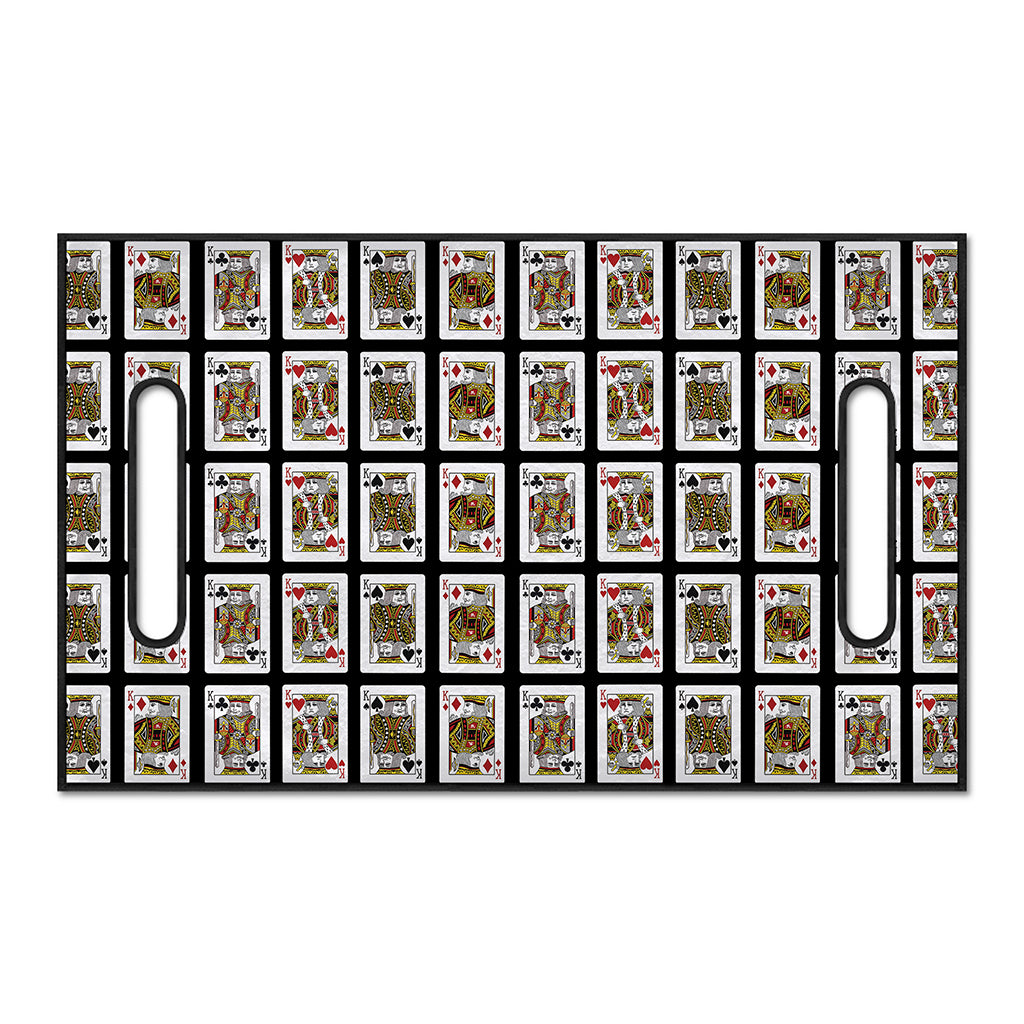Four Kings Playing Cards Pattern Print Golf Cart Seat Cover