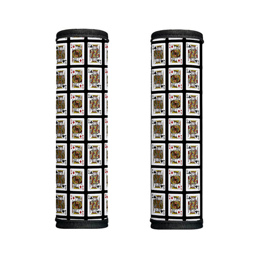 Four Kings Playing Cards Pattern Print Handle Covers