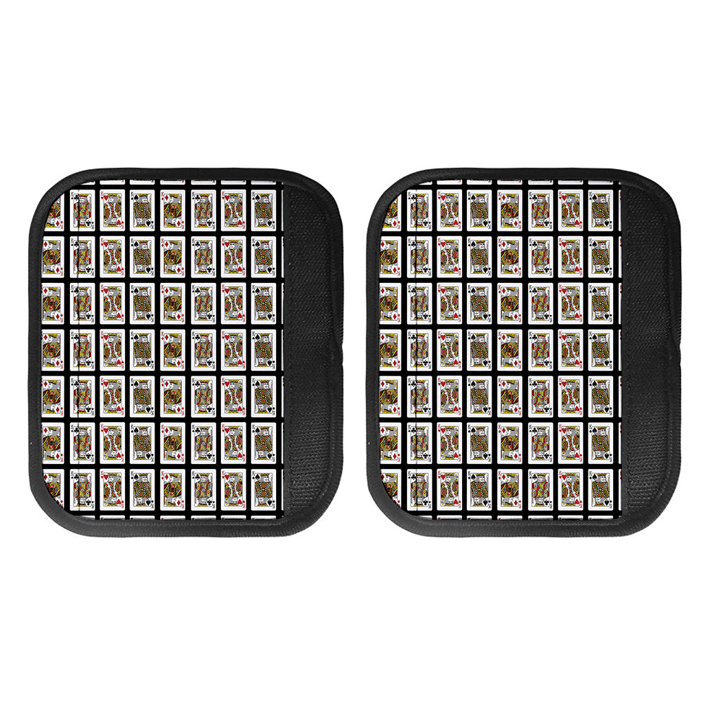 Four Kings Playing Cards Pattern Print Handle Covers