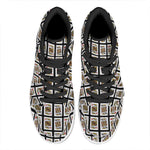 Four Kings Playing Cards Pattern Print High Top Leather Sneakers