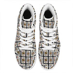 Four Kings Playing Cards Pattern Print High Top Leather Sneakers