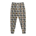 Four Kings Playing Cards Pattern Print Jogger Pants