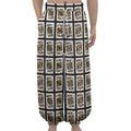 Four Kings Playing Cards Pattern Print Lantern Pants