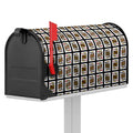 Four Kings Playing Cards Pattern Print Mailbox Cover
