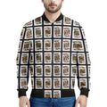 Four Kings Playing Cards Pattern Print Men's Bomber Jacket